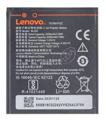 Lenovo BL253 Original Batéria 2050mAh Li-Pol (Bulk)