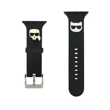Karl Lagerfeld Karl and Choupette Remienok pre Apple Watch 38/40mm Black