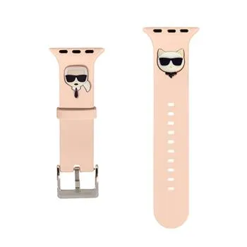 Karl Lagerfeld Karl and Choupette Remienok pre Apple Watch 42/44mm Pink
