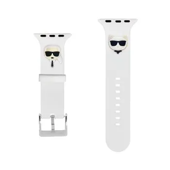 Karl Lagerfeld Karl and Choupette Remienok pre Apple Watch 38/40mm White