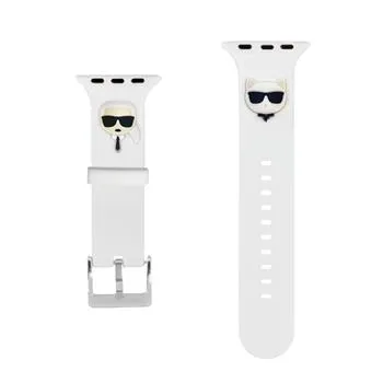Karl Lagerfeld Karl and Choupette Remienok pre Apple Watch 42/44mm White