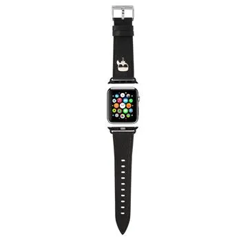 Karl Lagerfeld Karl Head PU Remienok pre Apple Watch 38/40mm Black