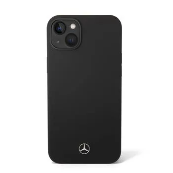 Mercedes Liquid Silicone Zadný Kryt pre iPhone 14 Plus Black