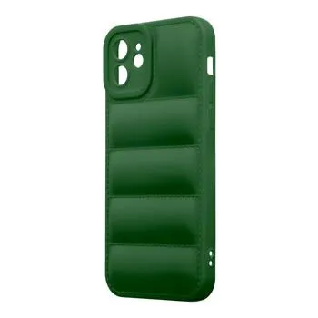 OBAL:ME Puffy Kryt pre Apple iPhone 12 Dark Green