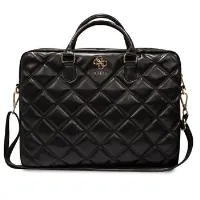 Taška na notebook 15"-16" Guess PU Quilted 4G Metal Logo, Black