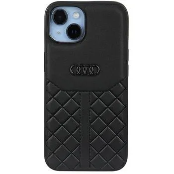 Audi Genuine Leather Zadný Kryt pre iPhone 14 Black