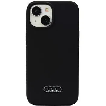 Audi Silicone Zadný Kryt pre iPhone 15 Plus Black