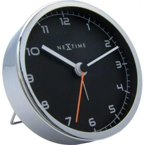 Dizajnový stolný budík 5194zw Nextime Company Alarm 9cm