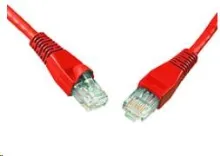 SOLARIX patch kabel CAT5E UTP PVC 0,5m červený snag-proof