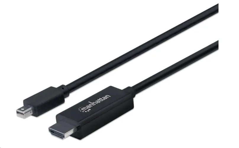 MANHATTAN Kábel Mini DisplayPort na HDMI (1080p), 1.8m, čierny