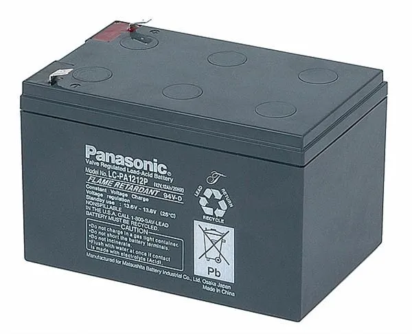 Batérie - Panasonic LC-PA1212P1 (12V / 12Ah - Faston 250)