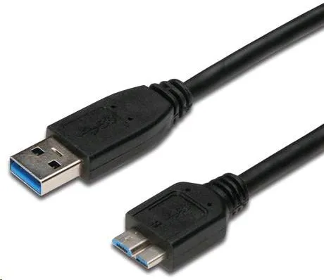 PremiumCord Kábel USB 3.0 A - Micro B 0,5m, prepojovacie (M / M)