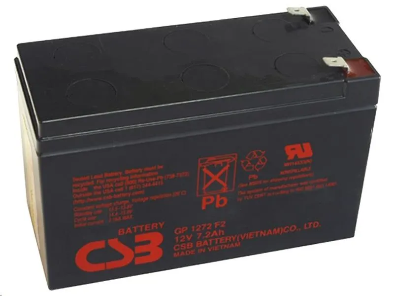 CSB 12V 7,2Ah olovený akumulátor F2 (GP1272F2)