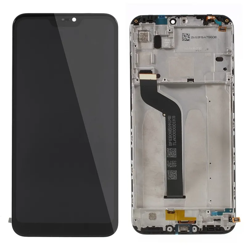 Xiaomi Mi A2 Lite LCD displej dotykové sklo komplet predný panel čierny vrátane rámčeku