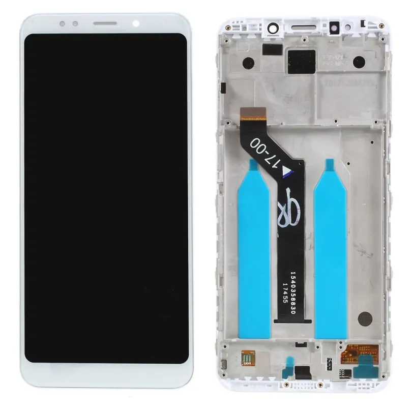 Xiaomi Redmi 5 Plus LCD displej dotykové sklo komplet predný panel biely vrátane rámčeku