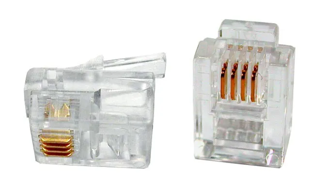 Konektor RJ11-6p4c-plochý kábel, licna, 1ks
