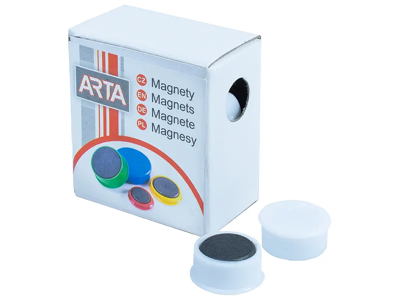 Magnety ARTA priemer 16mm, biele (10ks v balení)