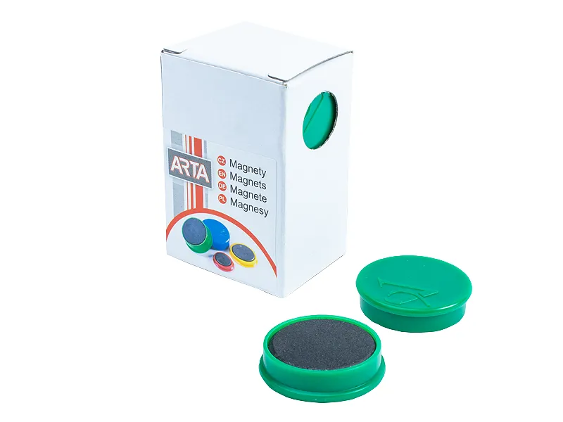 Magnety ARTA priemer 30mm, zelené (10ks v balení)