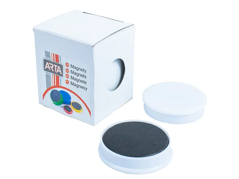 Magnety ARTA priemer 40mm, biele (4ks v balení)