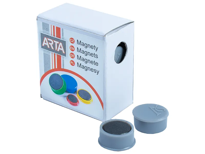 Magnety ARTA priemer 16mm, šedé (10ks v balení)