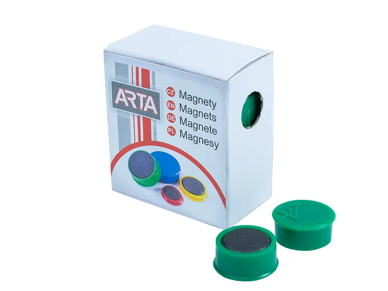 Magnety ARTA priemer 16mm, zelené (10ks v balení)