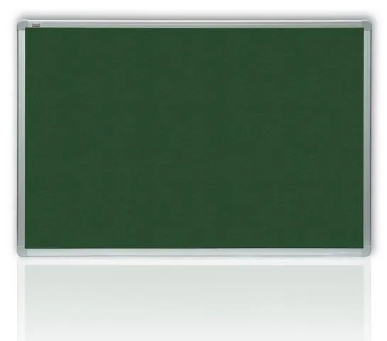 Filcová zelená tabuľa v hliníkovom ráme 160 x120 cm