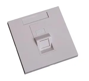 EUROLAN modulárny UTP zásuvka pod omietku, pre 1x keystone, 45 °, biela, bez keystonu