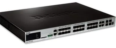D-Link DGS-3420-28SC xStack 24-port SFP L2 + Stackable Managed Gigabit Switch, 20x SFP port, 4x combo RJ45 / SFP, 4x SFP +