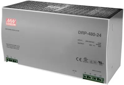 MEAN WELL DRP-480-24 Impulzný zdroj na DIN lištu 480W 24V