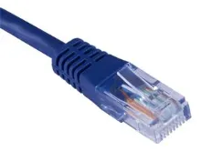 Patch kábel UTP, Cat5e, 0,25 m, modrý