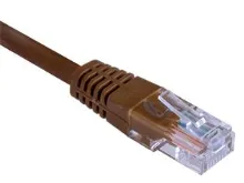 Patch kabel UTP, Cat5e, 5m, hnědý