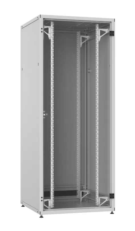 Solarix Rozvádzač LC-50 42U, 800x800 RAL 7035, sklenené dvere