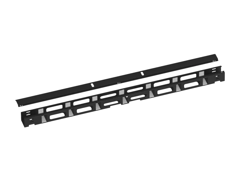 Solarix Vertikálne vyväzovacie žľab 42U kovový s krytom, BK, VVZ-K-42-B