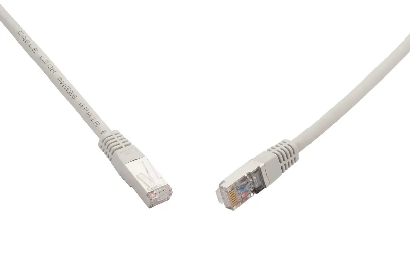 Solarix 10G patch kábel CAT6A SFTP LSOH 5m šedý non-snag-proof C6A-315g-5MB